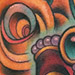 Tattoos - Venetian Mask Peacock Feather Rose Memorial Tattoo - 74223